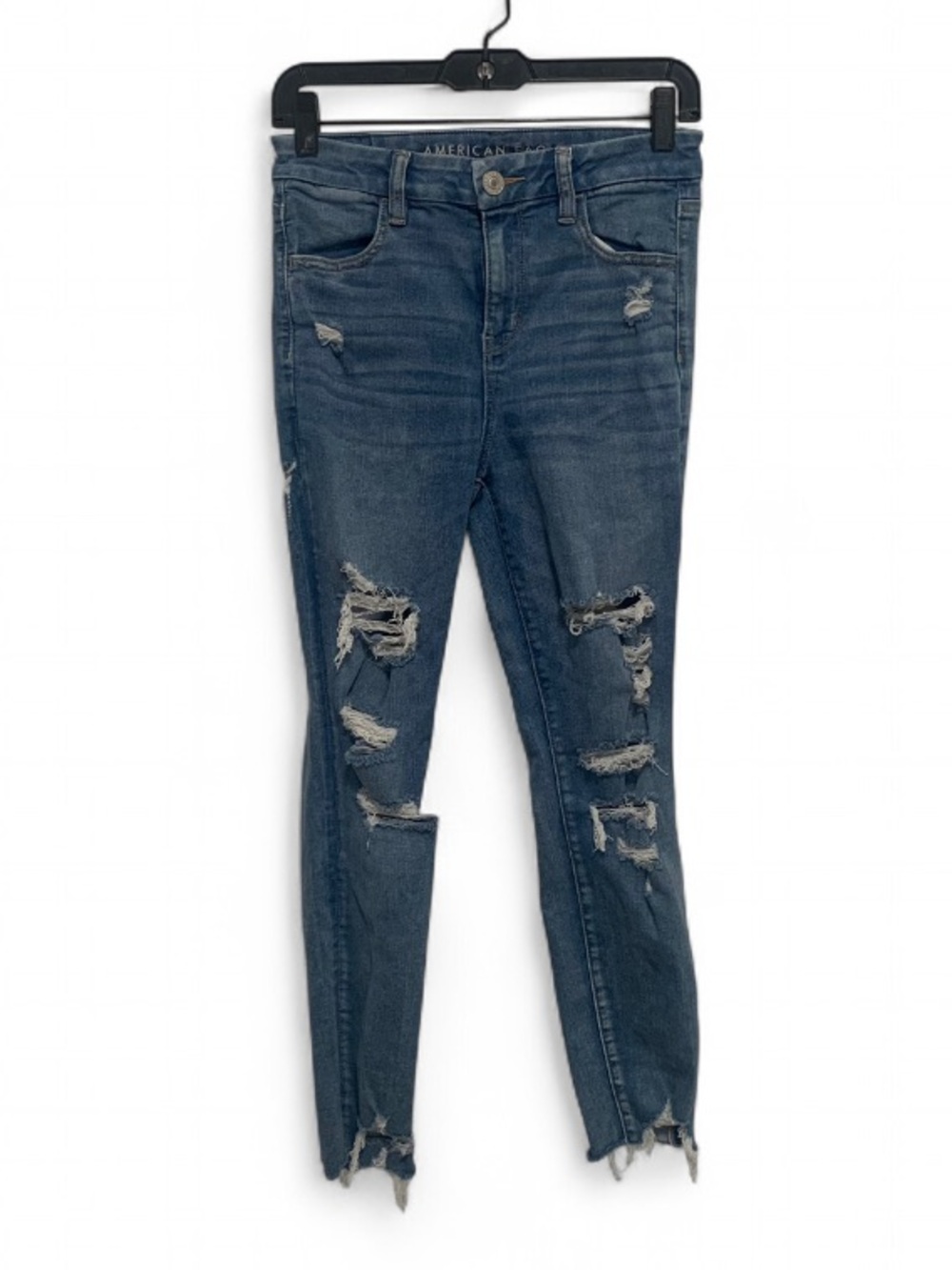 American Eagle Outfitters Curvy High Rise Distressed Jegging Jeans
